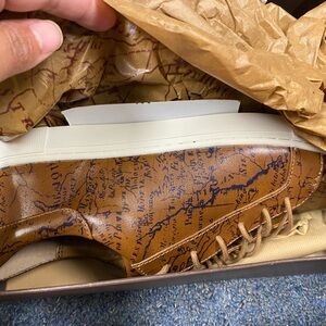 NEW! Patricia Nash UMA Map Print leather sneakers